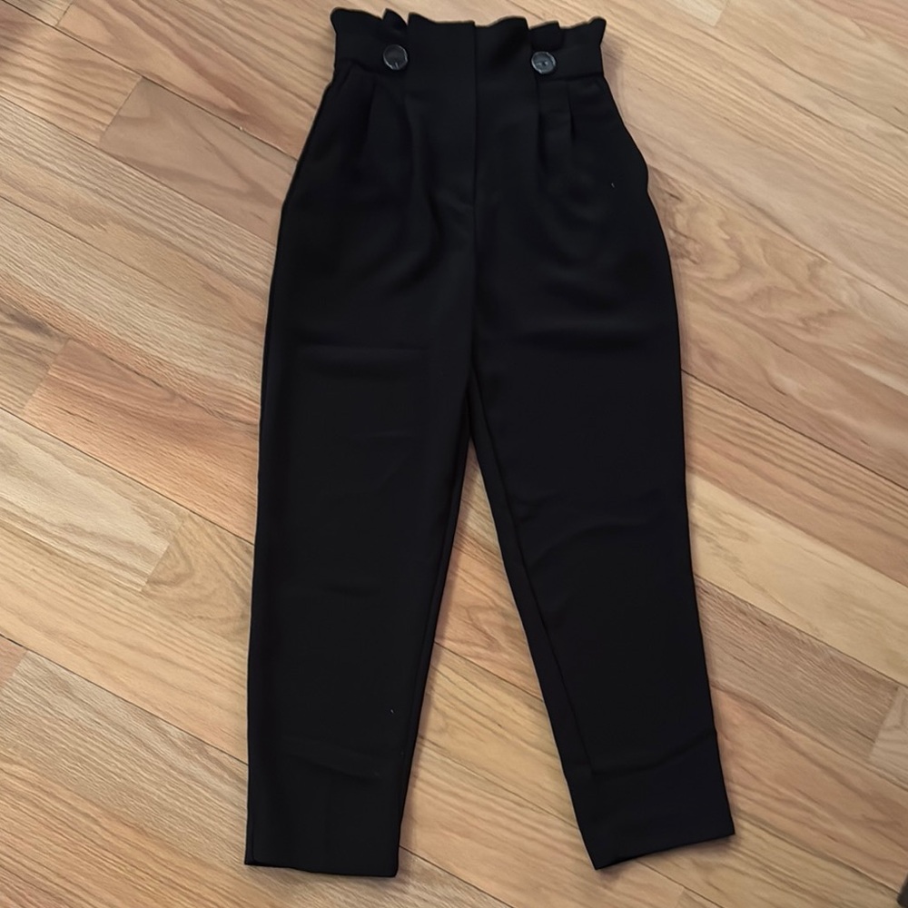 H&M High-Waisted Black Trousers